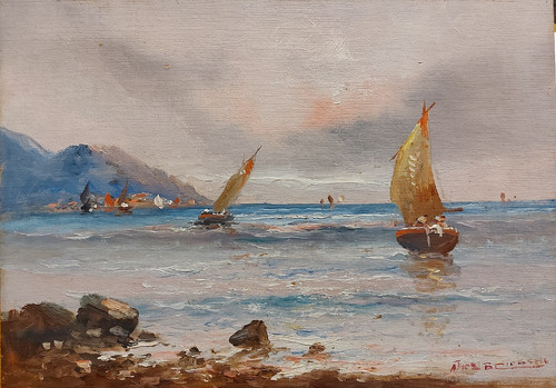 Athos brioschi dipinto - athos, olio