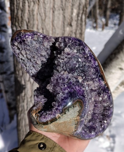 Geode agata ametista