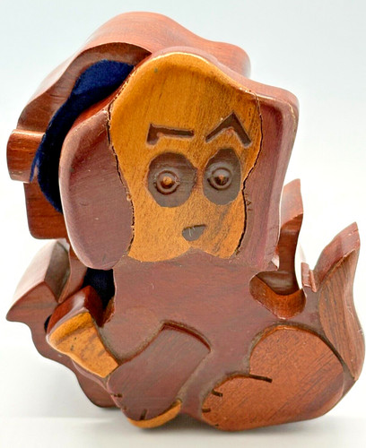 Vintage wooden puzzle jewelry - vintage,
