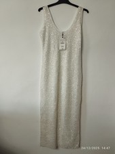 Abito lungo bianco Zara con