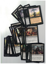MAGIC the gathering- lotto n. 37 carte NERE DIVERSE comuni NEAR MINT- english