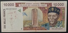 Stati dell'Africa Occidentale Costa d'Avorio 10000 Franchi 1997 P#114Ae Sing varietà 28 vf