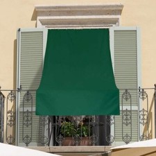 Tenda da Sole da esterno ad Anelli e ganci Tinta Unita Resistente Lavabile