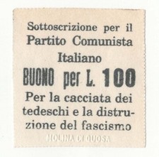100 LIRE BUONO SOTTOSCRIZIONE