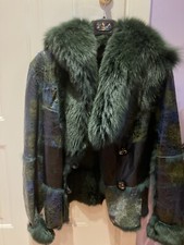 Pelliccia Verde Cangiante