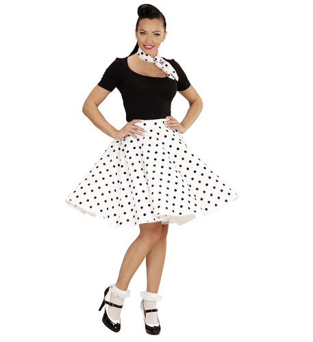 Gonna foulard a pois anni - &,