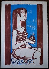 Litografia numerata di Giuseppe Migneco - Senza titolo (35x50)