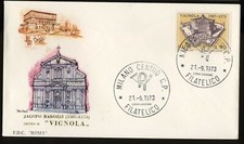 ITALIA 1973 - FDC ROMA - JACOPO BAROZZI IL VIGNOLA - BUSTA MODELLO 1