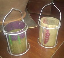 Casa/Arredamento/Candele/Lumini " PORTA CANDELE IN RESINA DI COCCO " Pz.2