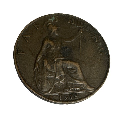 1918 farthing moneta - farthing,