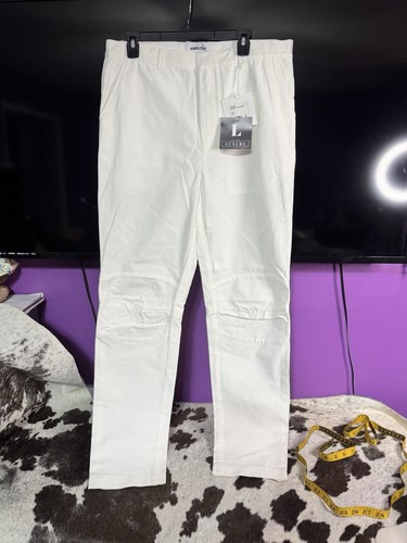 Pantalone bianco con - , cinturino