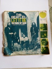 disco vinile 45 giri the beatles let it be -you know my name 1970 italy