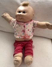 Toppa cavolo vintage bambino con ciuccio ciuffo biondo occhi marroni 1982