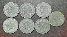 7 European pre euro coins 10