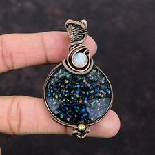 Ciondolo in rame opale etiope