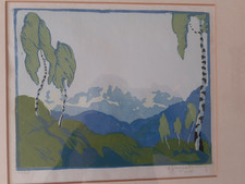 Herbert Gurschner xilografia a