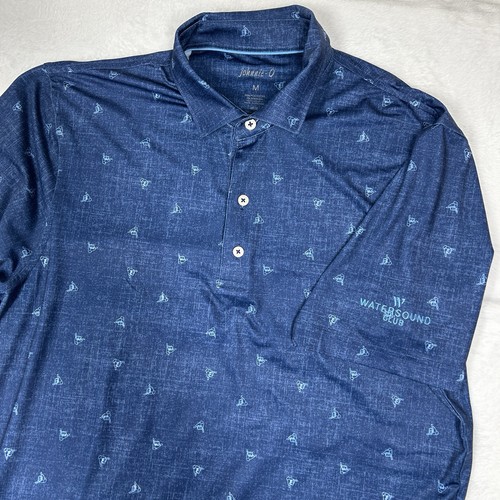 Polo johnnie blu uomo - blu,