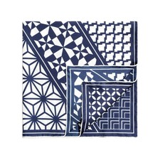 Fazzoletto Uomo 100% Seta Twill Tasca Quadrata per Tuta Geometrico Giapponese