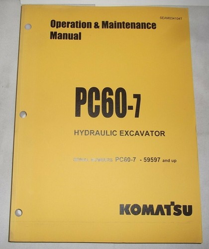 Komatsu pc60 manuale - komatsu,