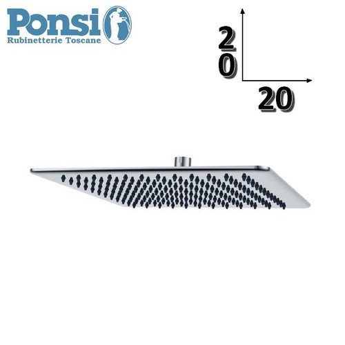 Soffione doccia quadrato - , 20x20