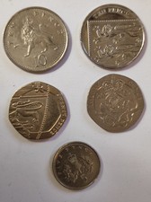 Monete inglesi regina - inglesi,