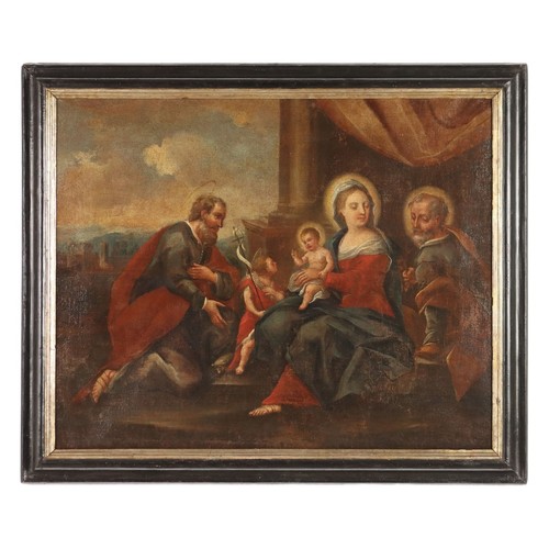 Sacra famiglia con santi - sacra,