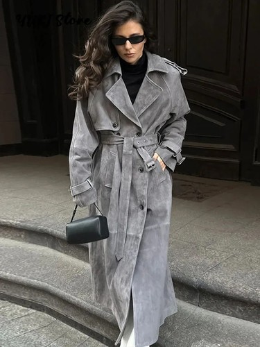 Cappotto lungo trench donna