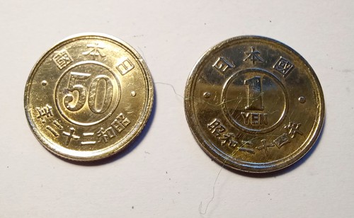 Japon sen yen 1948 - 50, yen,