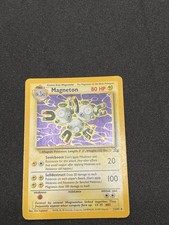 Pokemon Magneton 11/62 Fossil Rara Holo Unlimited Wizards ITA Carte Vintage