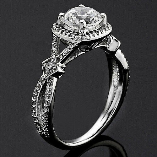 Anello solitario - , di