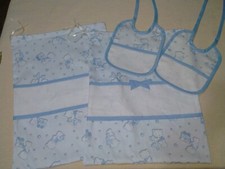 SET NASCITA SACCA E BAVETTA per ricamo punto croce 