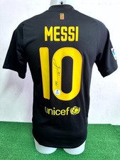 01 MAGLIA BARCELONA MESSI AUTOGRAFATA NO MATCH WORN SHIRT JERSEY CAMISETA COA