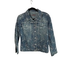 Byblos Giacca Blu Ricamata