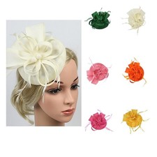 Fascinator Da Donna Con Piume Da Sposa, Cappelli Da Cocktail Party, Fasce Per