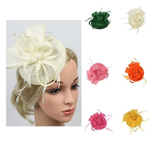 Fascinator donna con - con, piume