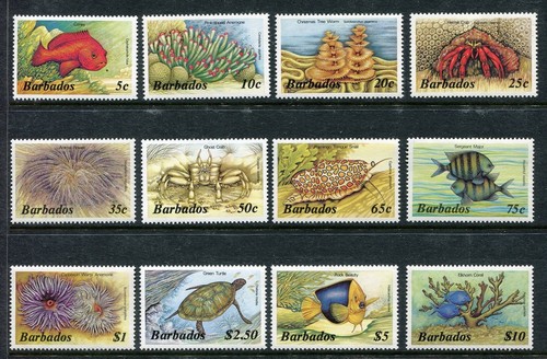Barbados 640 659 mnh - 640-659,, pesce