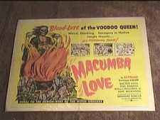 MACUMBA LOVE 1960 MEZZO FOGLIO