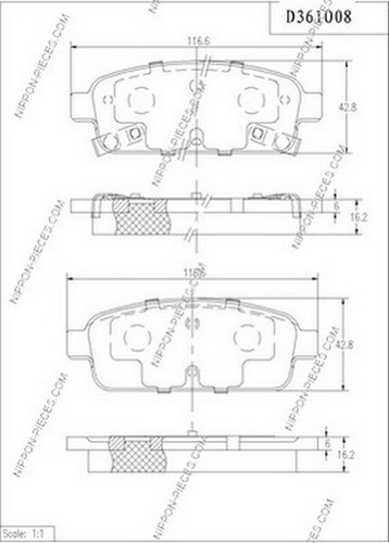 Kit pastiglie freno per - freno, opel