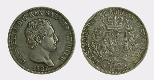 029 savoia carlo felice - felice, (1821