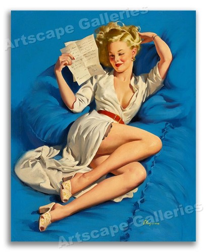 Poster pinup biondo sexy gil - biondo,