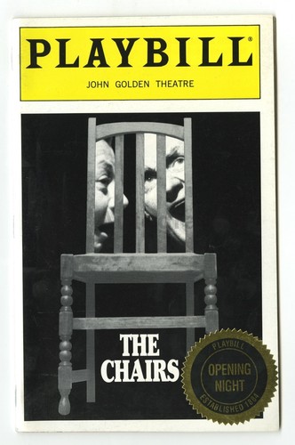 The chairs playbill opening - the,