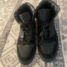 Sneakers alte pieghettate nere