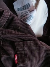 Levi's 507 Bootcut Cord Jeans Hose W 29/L 30 viola-marrone vintage cordoncino CULT!