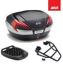 GIVI KIT BAULETTO NERO V56NN + SR689 PIASTRA BMW R 1200 GS 2007 2008 2009