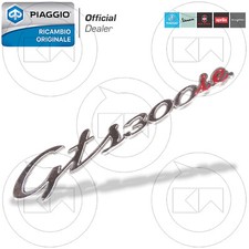 TARGHETTA SCRITTA GTS300ie LATERALE ORIGINALE PIAGGIO VESPA GTS 300 SUPER