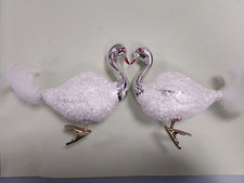 2 cigni palline di Natale