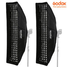 2*Godox 35 cm x 160 cm Bowens Softbox Softbox con griglia per flash da studio