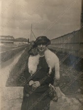 Signora con pelliccia volpe