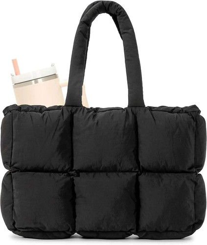 Puffer tote bag donna - bag,