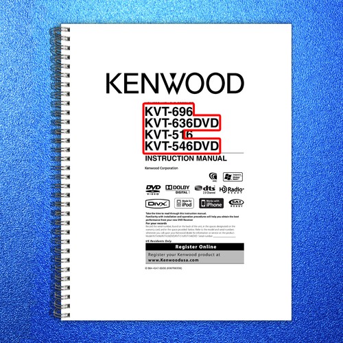 Kenwood kvt 696 636dvd 516 - kvt-696,